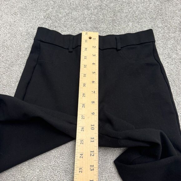 Zara High Rise Slim Fit Ankle Trouser Pants Womens Medium Black Classic 26x25.5 - Picture 7 of 13